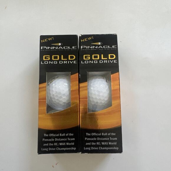 New Pinnacle Gold Long Distance Golf Balls 6 Pack 2 Sleeves EUC - Picture 1 of 10